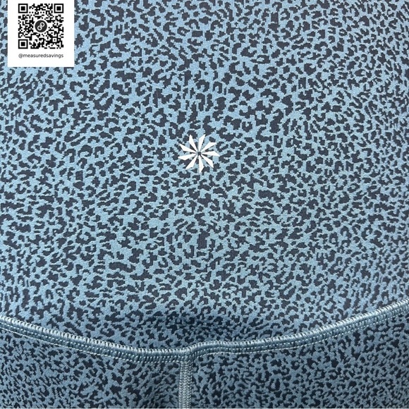 Athleta [Size 2X] Teal Cheetah Salutation Stash II Leggings - New without Tags - Picture 9 of 9